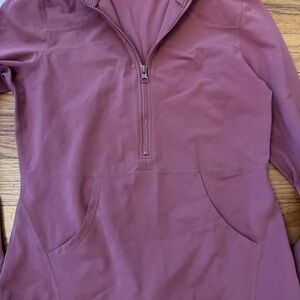 ZYIA Mauve Quarter-Zip Pullover